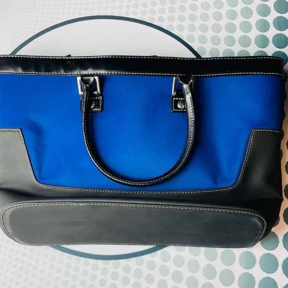 Ralph Lauren Women's Blue/Black Classic Tote Shoulder Bag - Picture 3 of 9